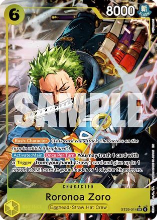Roronoa Zoro (Full Art) (ST29-014) - Starter Deck 29: Egghead Foil - Card Brawlers