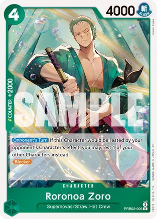 Roronoa Zoro - PRB02-006 (PRB02-006) - Premium Booster -The Best- Vol. 2 Foil - Card Brawlers