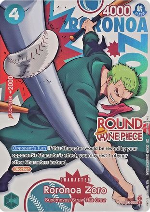 Roronoa Zoro (Round 1 Promo) (PRB02-006) - One Piece Promotion Cards Foil - Card Brawlers