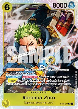Roronoa Zoro (ST29-014) - Starter Deck 29: Egghead Foil - Card Brawlers