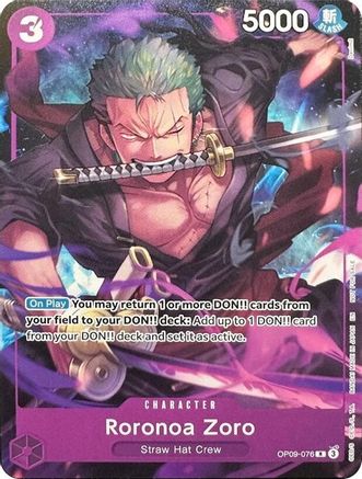Roronoa Zoro (Welcome Pack Vol. 2) (OP09-076) - One Piece Promotion Cards - Card Brawlers