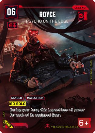 Royce - Psycho on the Edge (ILegend) (B143) - Welcome to Night City Beta Foil - Card Brawlers