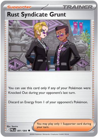 Rust Syndicate Grunt (081/084) - Reverse Holofoil [ME05 Pitch Black] - Card Brawlers