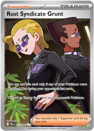 Rust Syndicate Grunt (112/084) - Holofoil [ME05 Pitch Black] - Card Brawlers