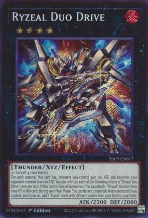 Ryzeal Duo Drive (Secret Rare) (26LP-EN017) - Limited Pack World Championship 2026 1st Edition - Card Brawlers