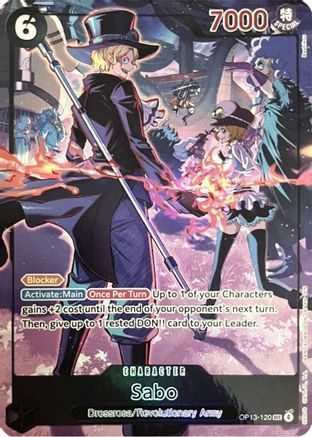 Sabo (120) (English Version 3rd Anniversary Set) (OP13-120) - One Piece Promotion Cards Foil - Card Brawlers