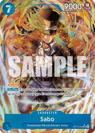 Sabo (Alternate Art) (OP15-046) - Adventure on Kami's Island Foil - Card Brawlers