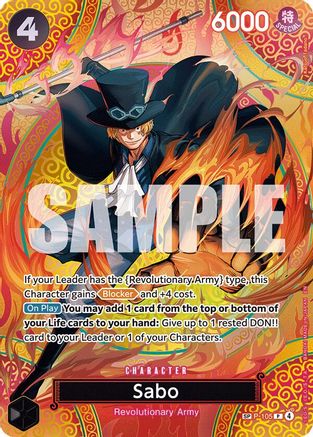 Sabo (P-105) (SP) (P-105) - Adventure on Kami's Island Foil - Card Brawlers