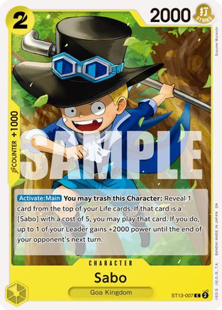 Sabo - ST13-007 (Reprint) (ST13-007) - Premium Booster -The Best- Vol. 2 - Card Brawlers