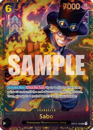 Sabo (Store Treasure Cup 2025) (OP13-120) - One Piece Promotion Cards Foil - Card Brawlers