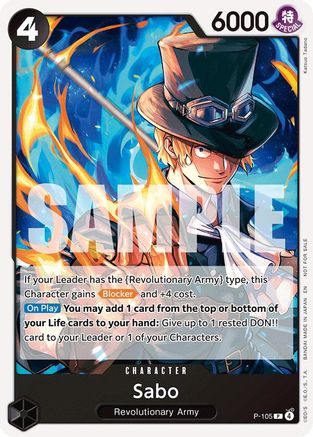 Sabo (Tournament Pack 2026 Vol. 2) (P-105) - One Piece Promotion Cards - Card Brawlers
