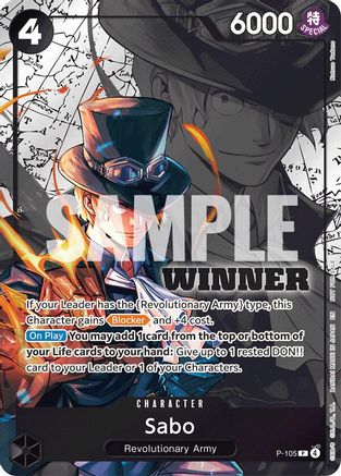 Sabo (Winner Pack 2026 Vol. 2) (P-105) - One Piece Promotion Cards Foil - Card Brawlers