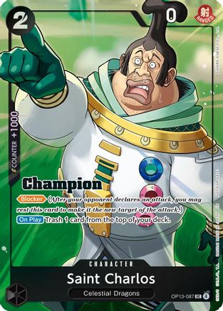 Saint Charlos (Winner Card Set Vol. 1) (OP13-087) - One Piece Promotion Cards Foil - Card Brawlers