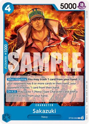 Sakazuki (ST33-002) - Starter Deck 33: BLUE Kuzan - Card Brawlers