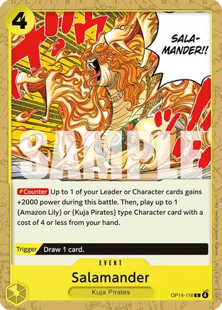 Salamander (OP14-116) - The Azure Sea's Seven - Card Brawlers
