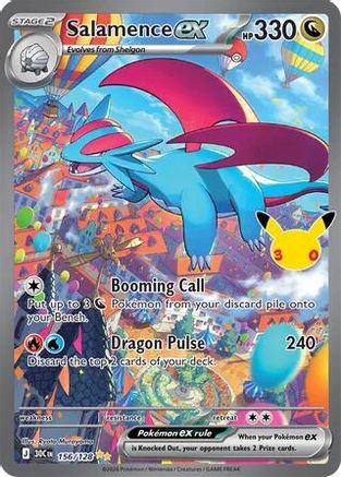 Salamence ex (156/128) - Holofoil [ME 30th Celebration] - Card Brawlers