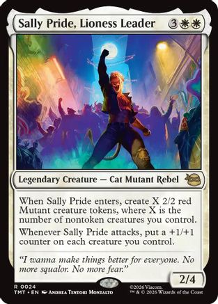 Sally Pride, Lioness Leader (TMT-024) - Teenage Mutant Ninja Turtles - Card Brawlers