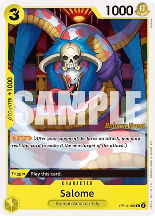 Salome (OP14-106) - The Azure Sea's Seven Release Event Cards - Card Brawlers