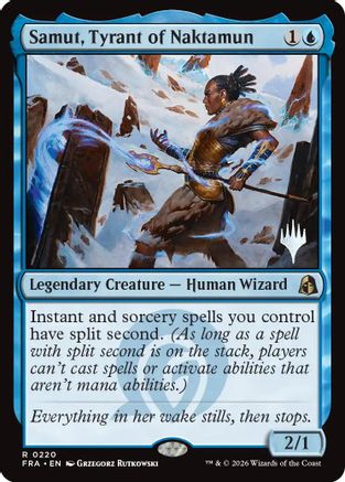 Samut, Tyrant of Naktamun (PPFRA-220) - Promo Pack: Reality Fracture - Card Brawlers
