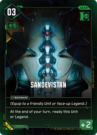 Sandevistan (B019) - Embracing Power Beta Starter Deck - Card Brawlers
