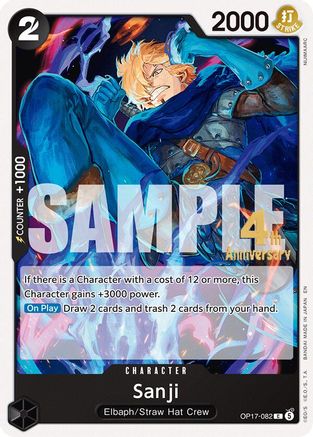 Sanji (OP17-082) - The World's Strongest Warriors Release Event Cards - Card Brawlers