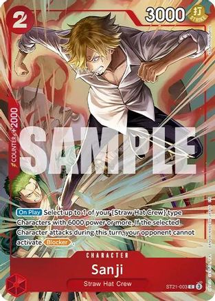 Sanji (Premium Card Collection -Best Selection Vol. 6-) (ST21-003) - One Piece Promotion Cards Foil - Card Brawlers