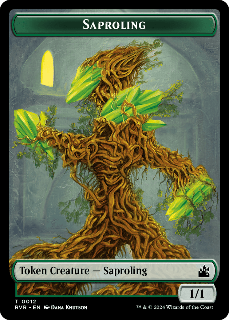 Saproling // Bird Illusion Double - Sided Token [Ravnica Remastered Tokens] - Card Brawlers