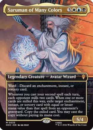 Saruman of Many Colors (Borderless) (HOC-035) - The Hobbit: Eternal-Legal - Card Brawlers