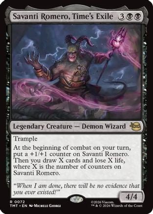 Savanti Romero, Time's Exile (TMT-072) - Teenage Mutant Ninja Turtles - Card Brawlers