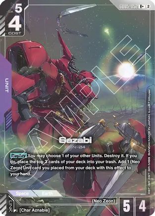 Sazabi (R+) (GD05-052) - Freedom Ascension Holofoil - Card Brawlers