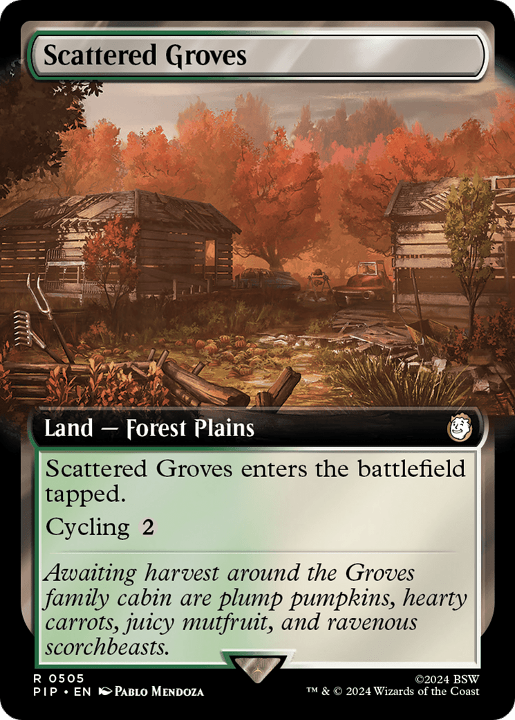 Scattered Groves (Extended Art) [Fallout] - Card Brawlers