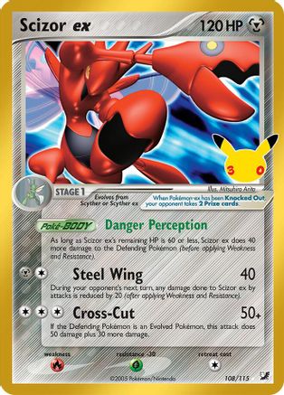 Scizor ex (108/null) - Holofoil [ME 30th Celebration Classic Collection] - Card Brawlers
