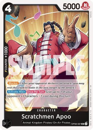 Scratchmen Apoo - OP08-087 (Reprint) (OP08-087) - Premium Booster -The Best- Vol. 2 - Card Brawlers