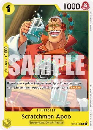 Scratchmen Apoo - OP10-108 (Reprint) (OP10-108) - Premium Booster -The Best- Vol. 2 - Card Brawlers