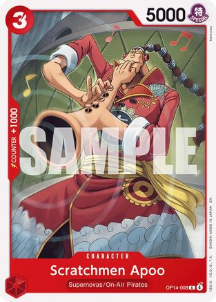 Scratchmen Apoo (OP14-008) - The Azure Sea's Seven - Card Brawlers