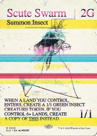 Scute Swarm (0326) (SLZ-326) - Secret Lair x MSCHF: The Zeta Set - Card Brawlers