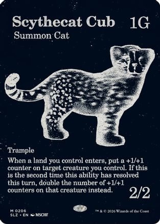 Scythecat Cub (0206) (SLZ-206) - Secret Lair x MSCHF: The Zeta Set - Card Brawlers