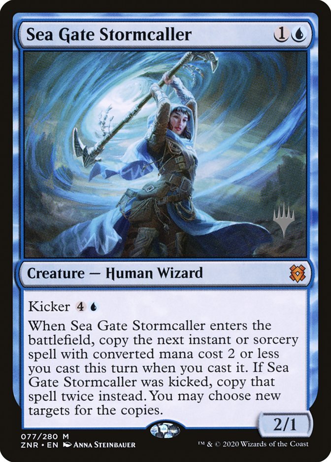 Sea Gate Stormcaller (Promo Pack) [Zendikar Rising Promos] - Card Brawlers