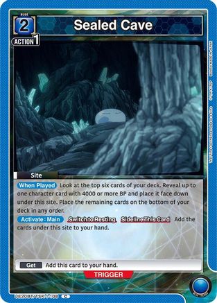 Sealed Cave (UE20BT/TSK-1-108) - UE20BT That Time I Got Reincarnated as a Slime - Card Brawlers