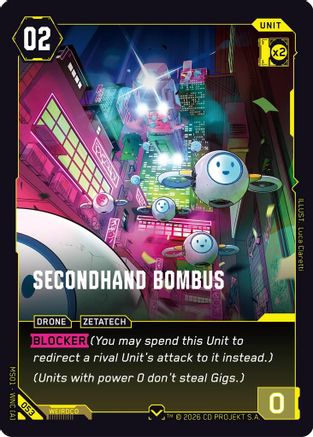 Secondhand Bombus (053) - Welcome to Night City Retail - Card Brawlers