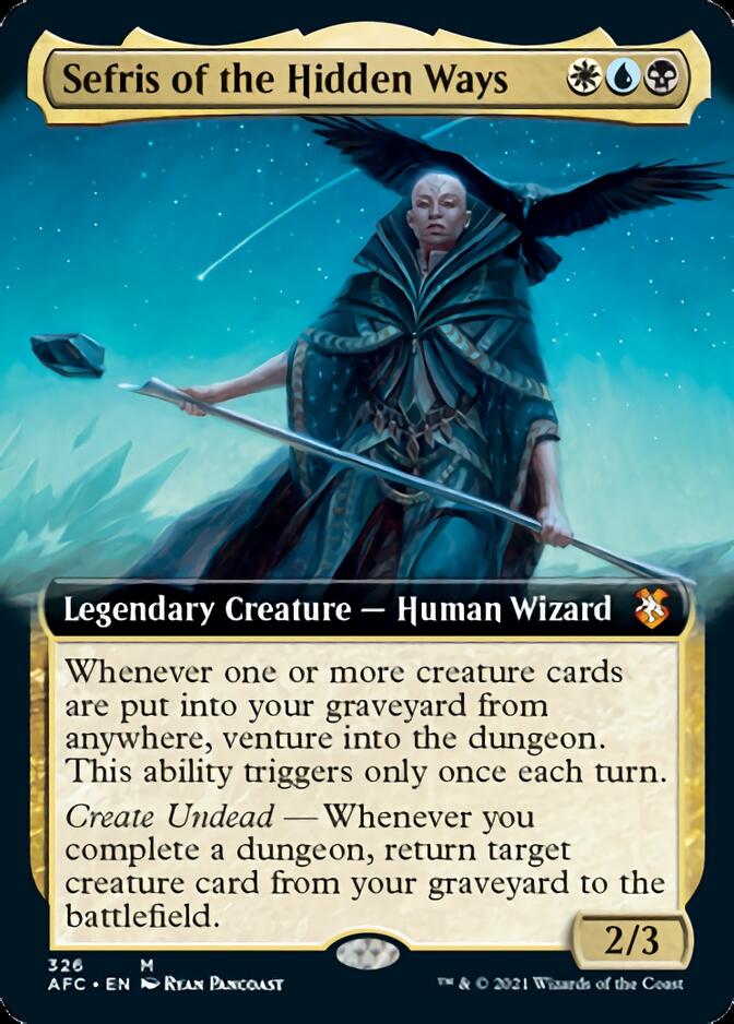 Sefris of the Hidden Ways (Extended Art) [Dungeons & Dragons: Adventures in the Forgotten Realms Commander] - Card Brawlers