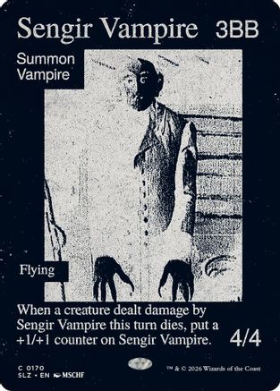 Sengir Vampire (0170) (SLZ-170) - Secret Lair x MSCHF: The Zeta Set - Card Brawlers