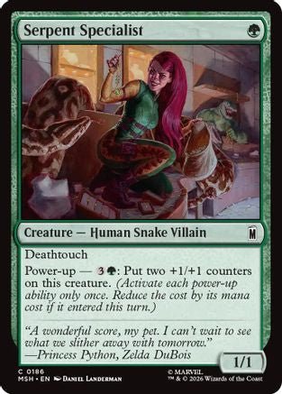 Serpent Specialist (MSH-186) - Marvel Super Heroes Foil - Card Brawlers