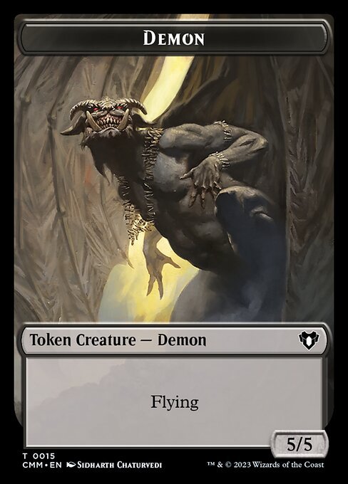 Servo // Demon Double - Sided Token [Commander Masters Tokens] - Card Brawlers