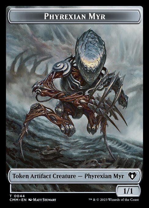 Servo // Phyrexian Myr Double - Sided Token [Commander Masters Tokens] - Card Brawlers