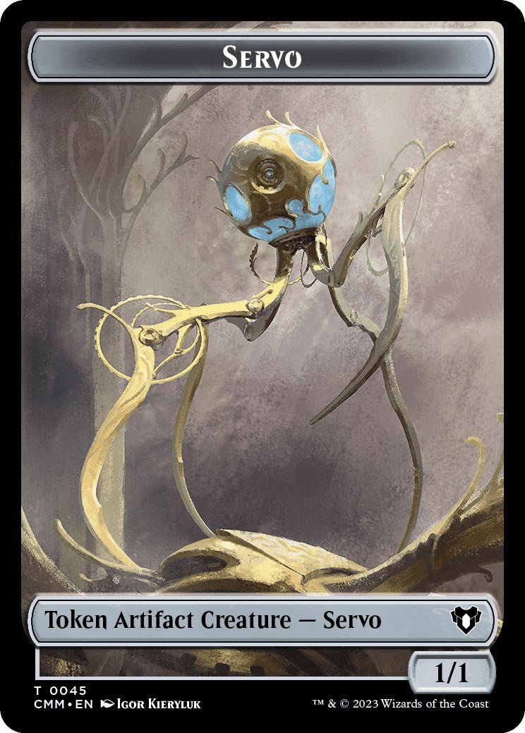 Servo // Zombie (0013) Double - Sided Token [Commander Masters Tokens] - Card Brawlers