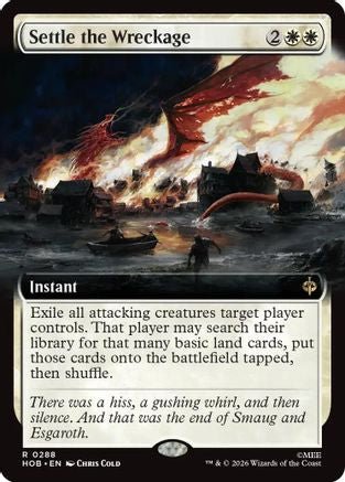 Settle the Wreckage (Extended Art) (HOB-288) - The Hobbit Foil - Card Brawlers