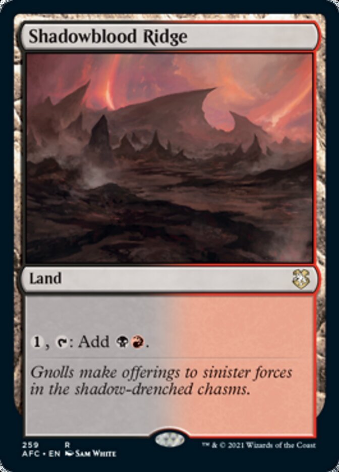 Shadowblood Ridge [Dungeons & Dragons: Adventures in the Forgotten Realms Commander] - Card Brawlers