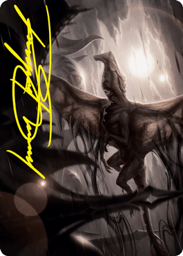 Shadrix Silverquill Art Card (Gold - Stamped Signature) [Strixhaven: School of Mages Art Series] - Card Brawlers