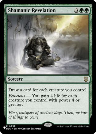 Shamanic Revelation (BLC) (LIST-237) - The List Reprints - Card Brawlers